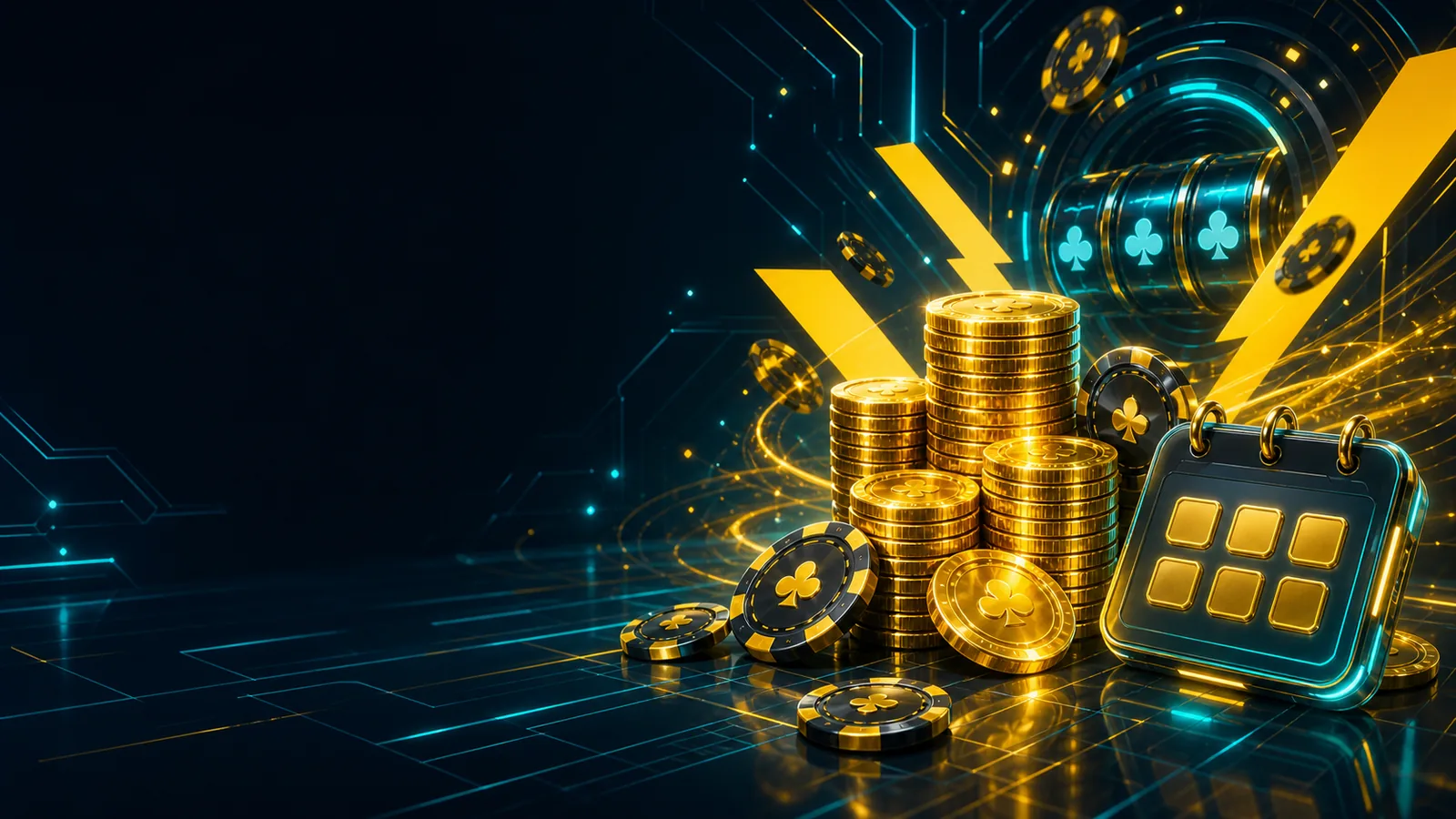 Banner de cashback PlayBaze com moedas e ficha digital