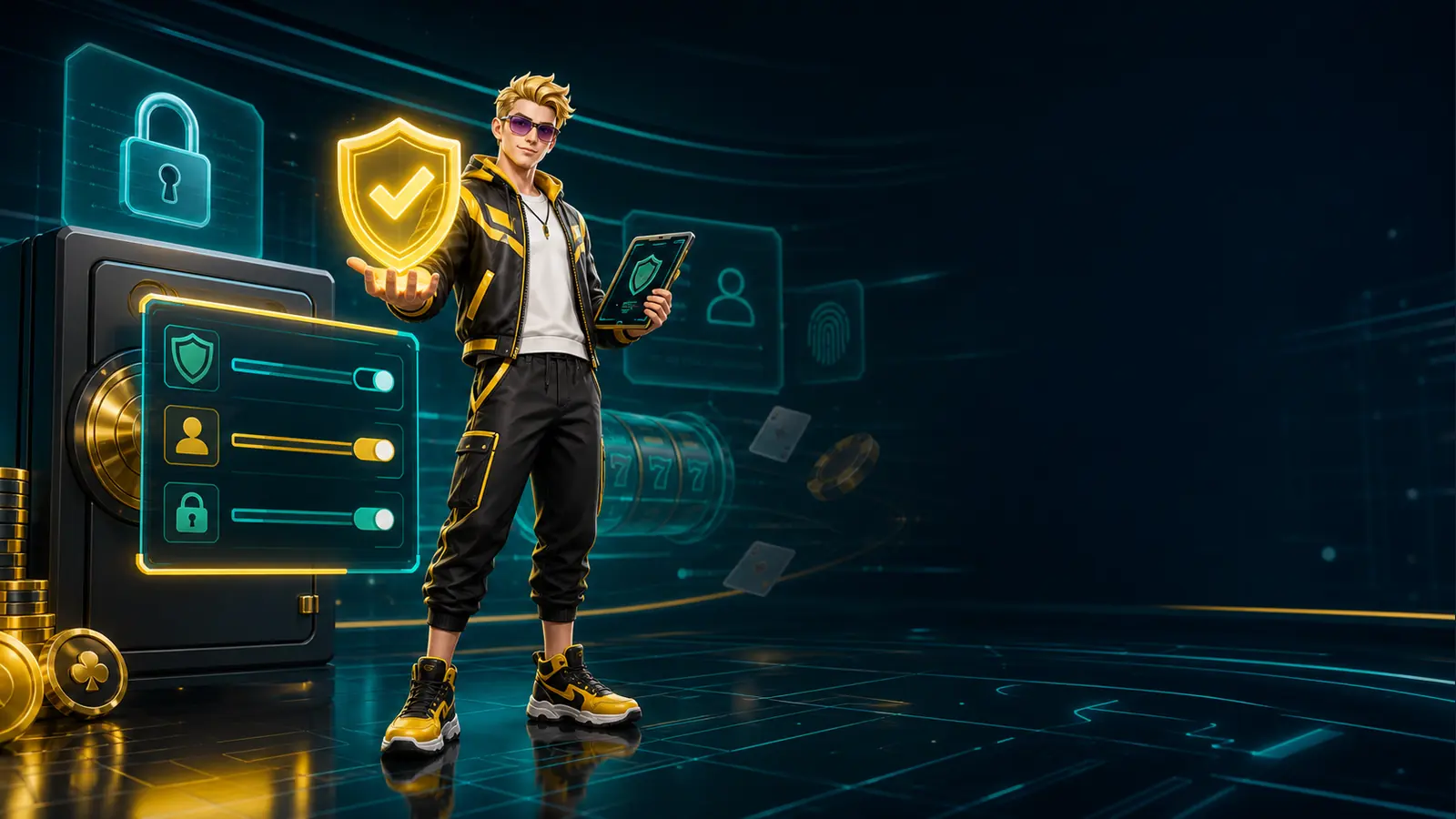 Banner de segurança e jogo responsável do PlayBaze